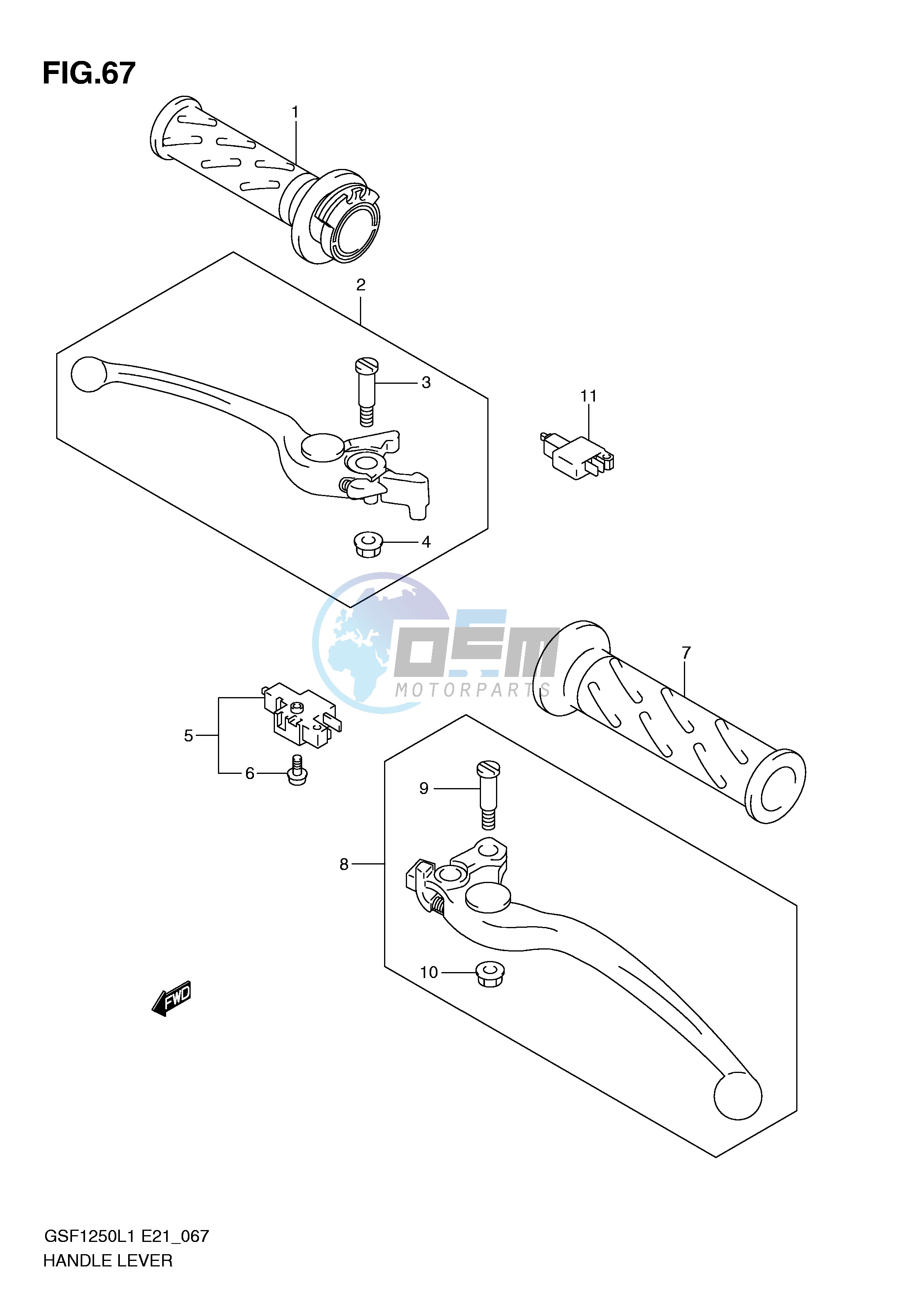 HANDLE LEVER (GSF1250L1 E21)