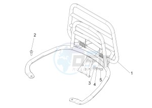 Primavera 50 2T (EMEA, APAC) drawing Rear luggage rack