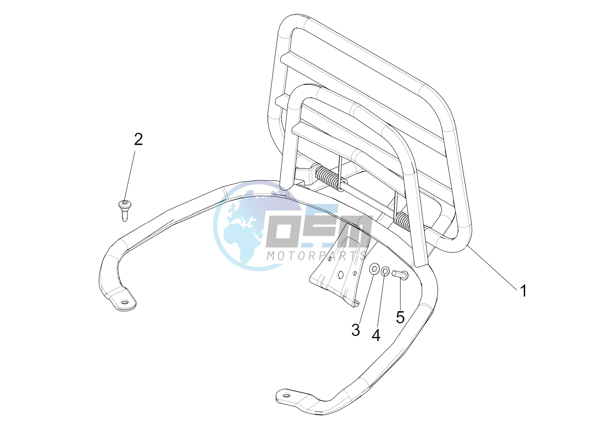 Rear luggage rack