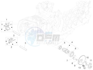 SPRINT SPORT 150 4T 3V IGET ABS E4 (EMEA) drawing Rocking levers support unit