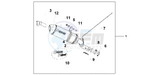 VFR1200FC drawing TITANIUM SLIPON EXH VFR1200F