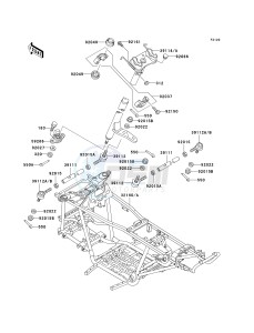 KVF 300 A [PRAIRIE 300 4X4] (A1-A4) [PRAIRIE 300 4X4] drawing FRAME