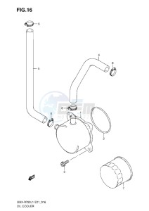 GSX-R750 drawing OIL COOLER