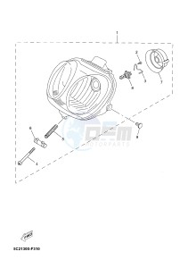 YN50 YN50F NEO'S 4 (2ACM 2ACM 2ACM 2ACM) drawing HEADLIGHT