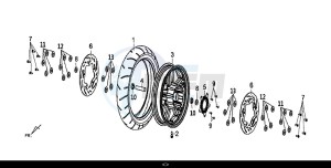 MAXSYM 600 I ABS EXECUTIVE (LX60A4-EU) (E4) (L7-M0) drawing FR. WHEEL