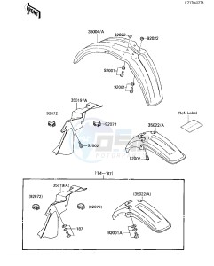 KDX 80 C [KDX80] (C1-C5) [KDX80] drawing FENDERS