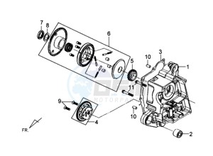 MIO 50 SPORT 45KMH drawing CRANKCASE RIGHT / OILPUMP