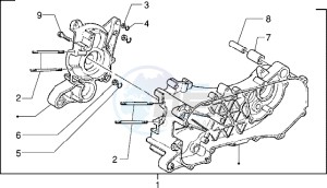 Sfera RST 80 drawing Crankcase