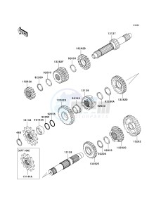 KX 250 T [KX250F] (TF) T6F drawing TRANSMISSION