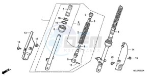 CRF50F9 Australia - (U) drawing FRONT CUSHION