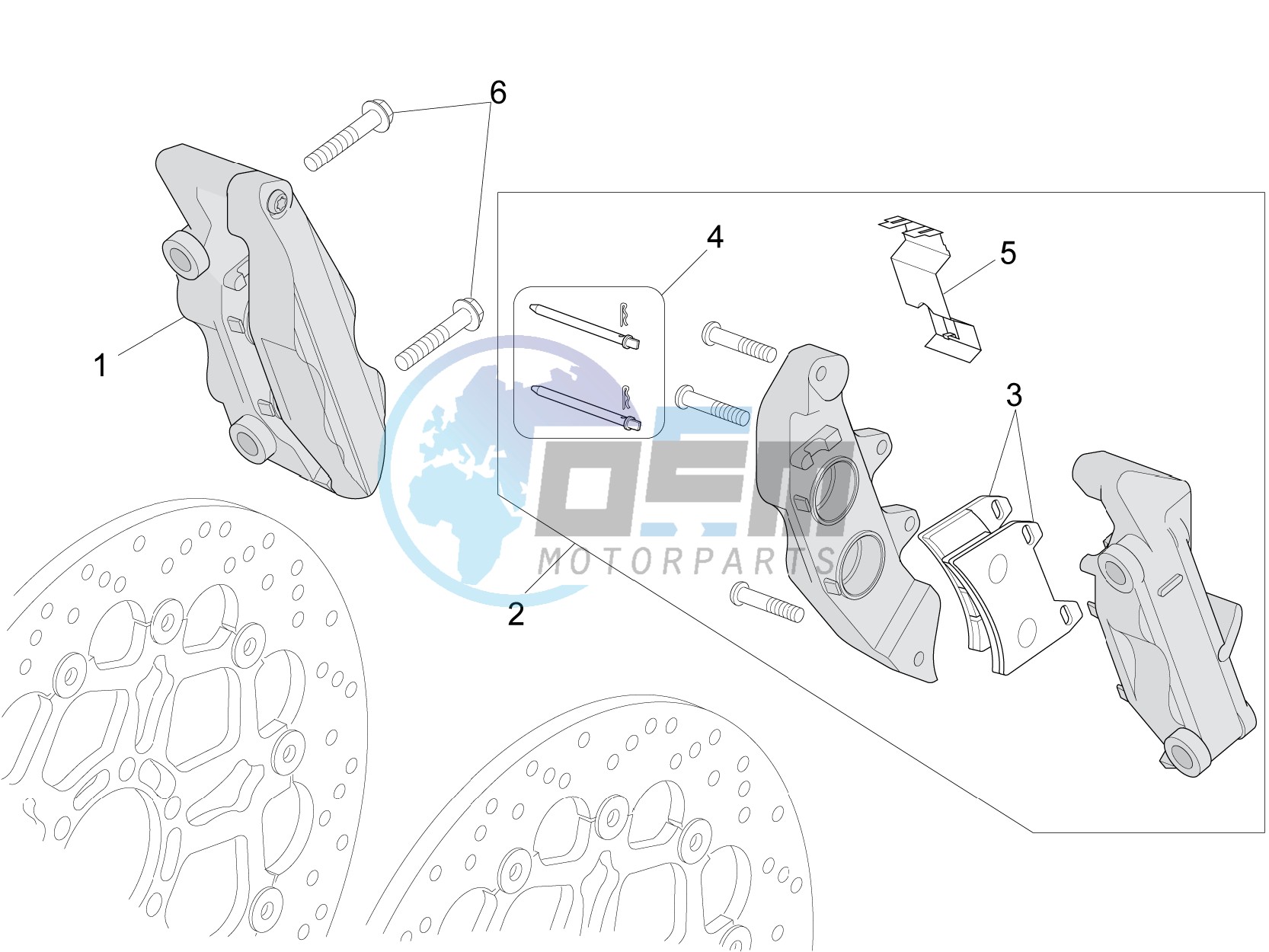 Front brake caliper