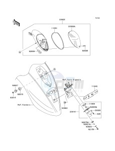 VN 900 B [VULCAN 900 CLASSIC] (6F-9F) B7F drawing TAILLIGHT-- S- ---  - JKAVN2B1 7A016369- -