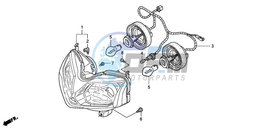 HEADLIGHT (CBR125R/RS/RW5/RW6/RW8)