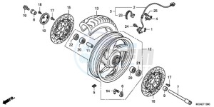 GL1800A SI - (SI) drawing FRONT WHEEL