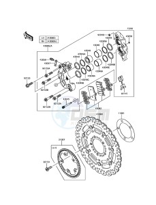 Z800 ABS ZR800FGF UF (UK FA) XX (EU ME A(FRICA) drawing Front Brake