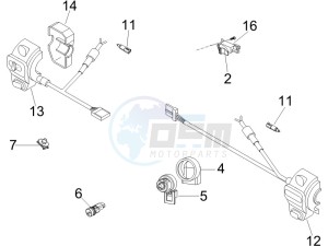 GTV 250 ie drawing Selectors - Switches - Buttons