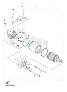 YZF-R1M 998 R3 (2KSC 2KSD) drawing STARTING MOTOR