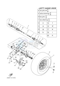 YXZ1000 YXZ10YMXJ (2HCR) drawing REAR WHEEL