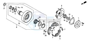 TRX90 FOURTRAX 90 drawing ONE WAY CLUTCH