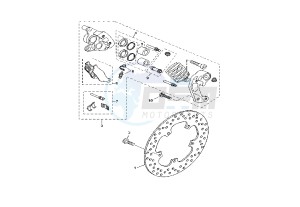 YP R X-MAX 250 drawing FRONT BRAKE CALIPER