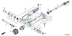 NT700VB drawing SWINGARM