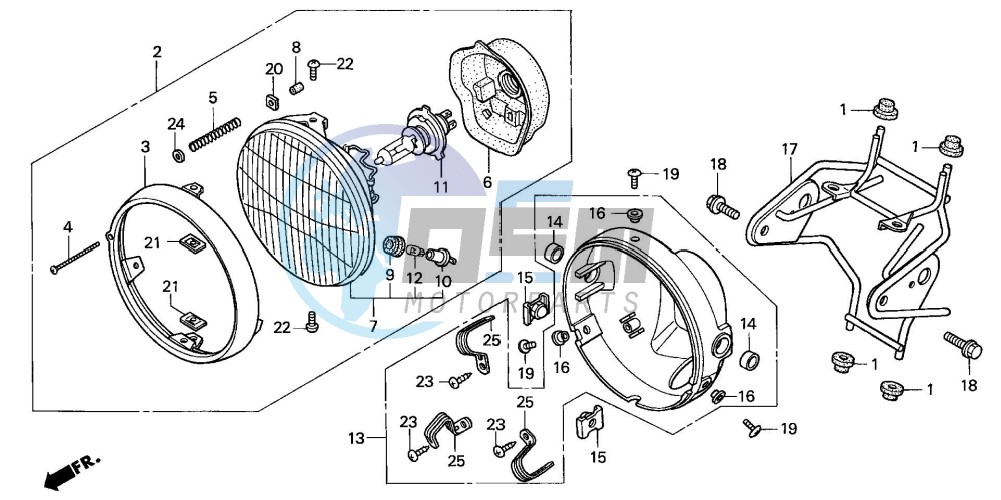 HEADLIGHT (CBF600N/NA)