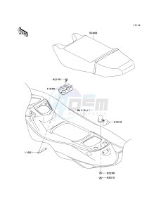 JT 900 D [900 STX] (D1) [900 STX] drawing SEAT