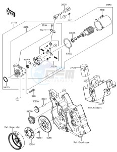 KLX110 KLX110CGF EU drawing Starter Motor