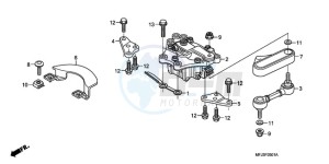 CBR600RA9 France - (F / ABS CMF MME) drawing STEERING DAMPER