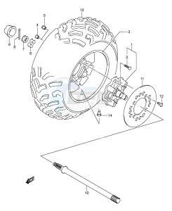 LT-A500F (P28-P33) drawing RIGHT REAR WHEEL