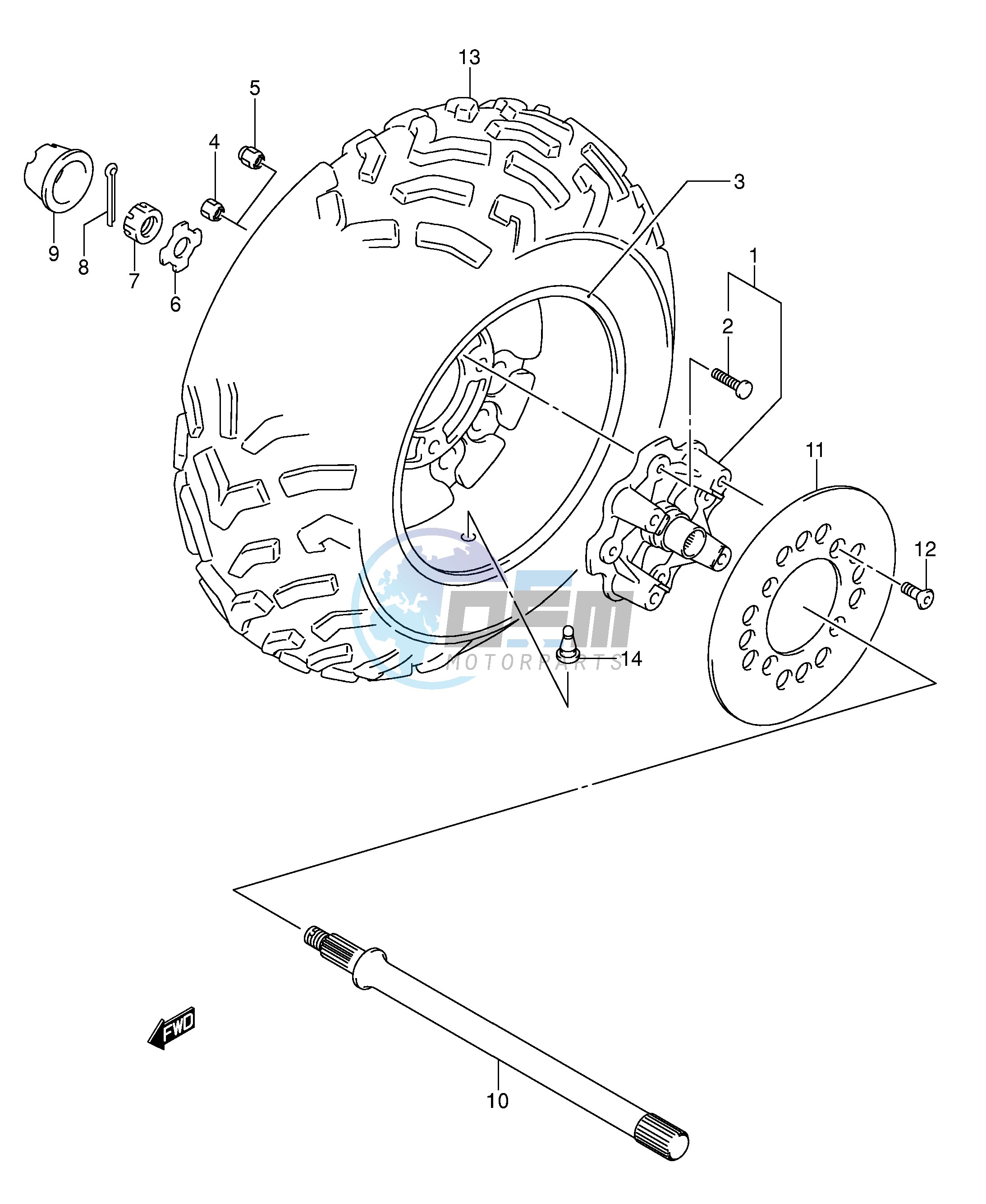 RIGHT REAR WHEEL