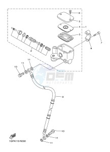 XVS1300CU XVS1300 CUSTOM (2SS1) drawing FRONT MASTER CYLINDER