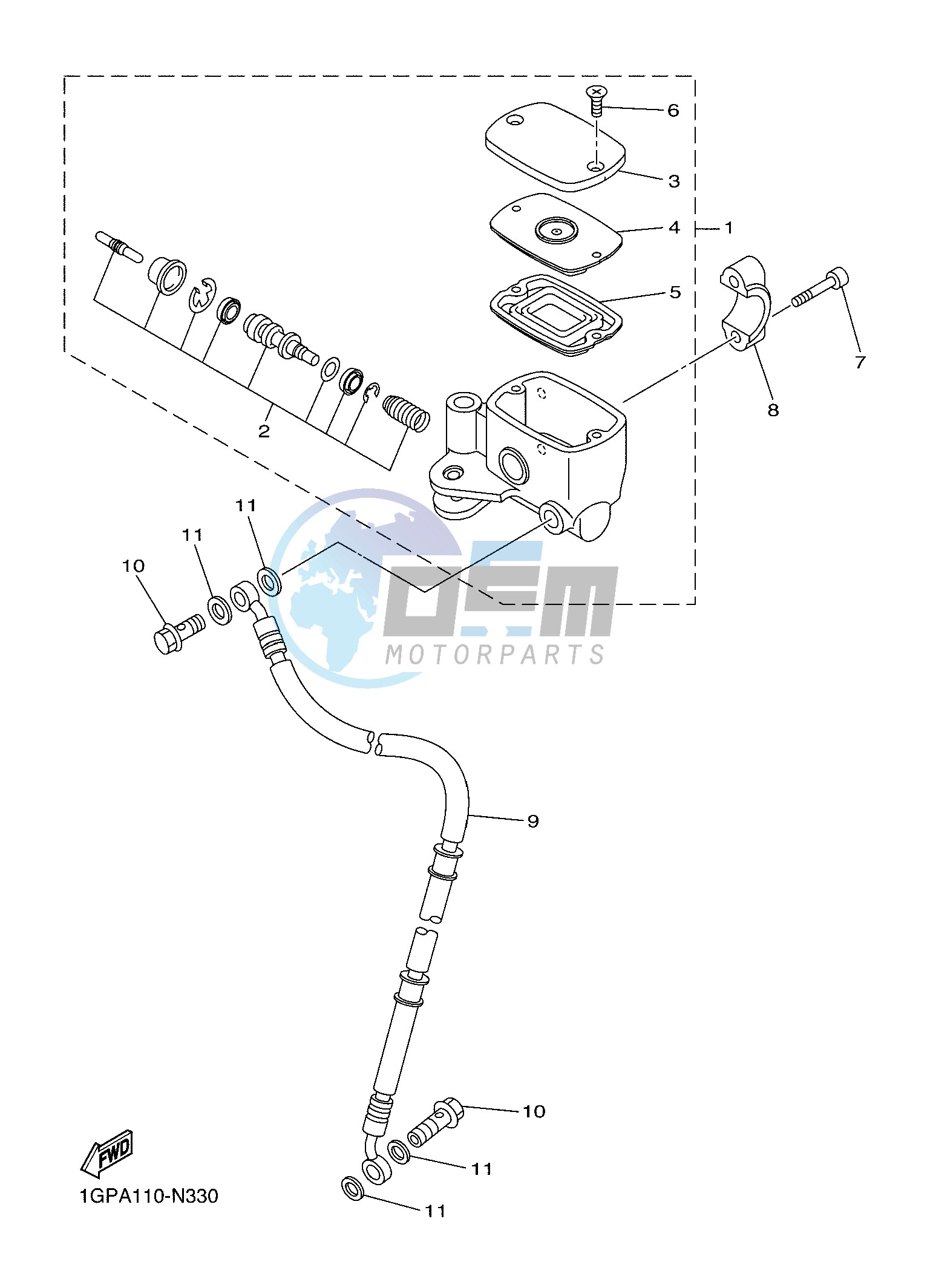 FRONT MASTER CYLINDER