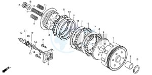 CB125T drawing CLUTCH (CB125TDJ/TP)