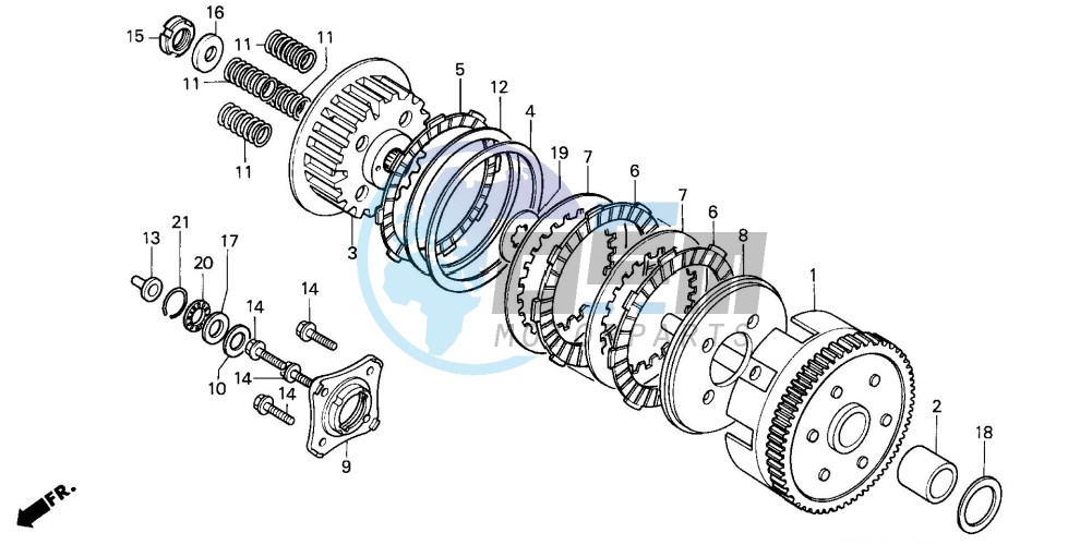 CLUTCH (CB125TDJ/TP)