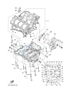 MT09 MT-09 STREET RALLY 900 (1RCW 1RCX) drawing CRANKCASE