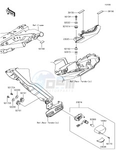 NINJA 650 EX650KJF XX (EU ME A(FRICA) drawing Taillight(s)