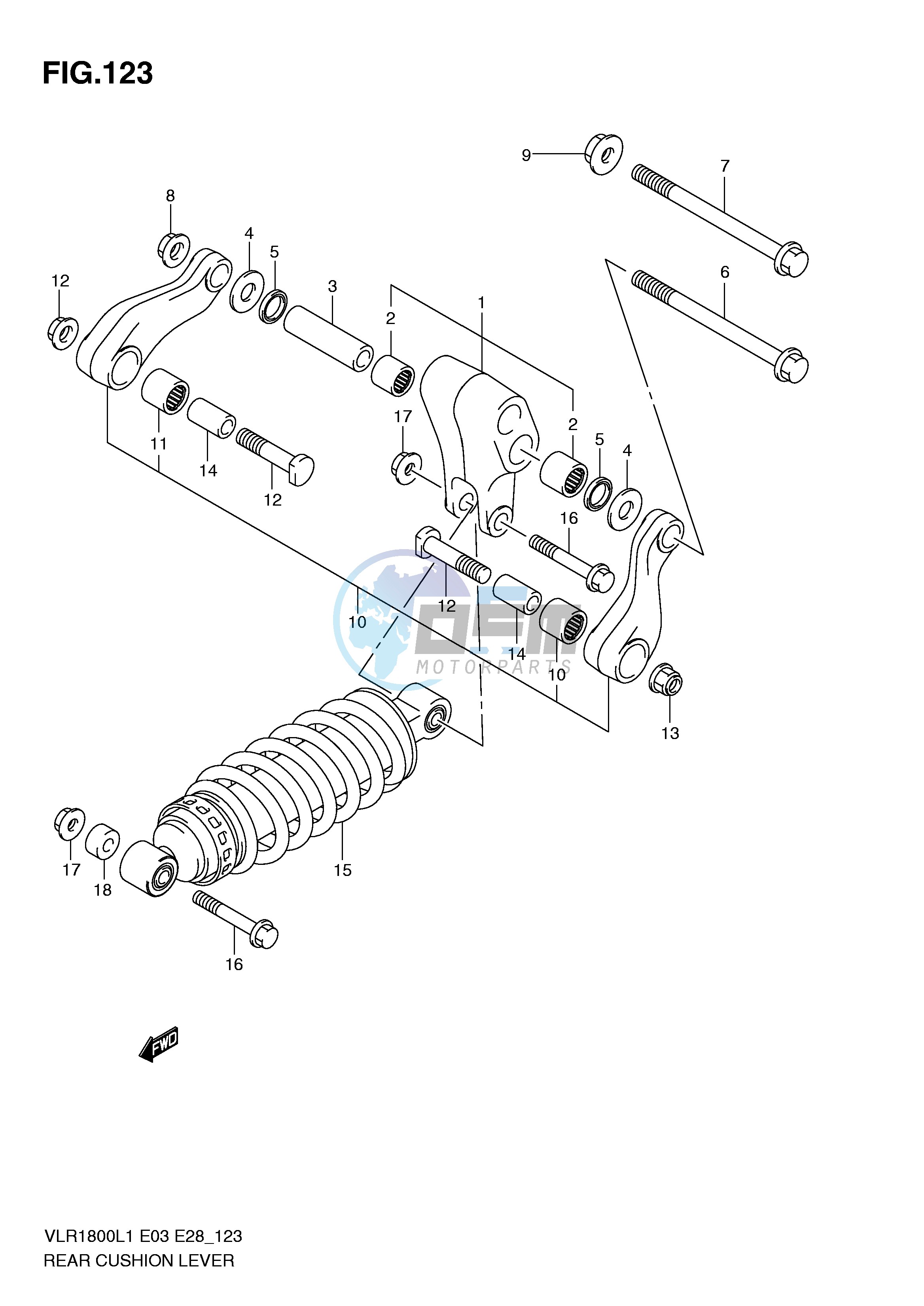 REAR CUSHION LEVER (VLR1800L1 E3)