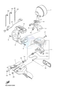 XVS950XR-A SCR950 SCR950 (BL34) drawing TAILLIGHT