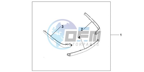 CHROME TRUNK MOUL