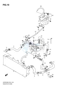 GSF650 (E2) Bandit drawing RADIATOR HOSE