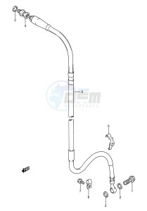 RM250 (E28) drawing FRONT BRAKE HOSE (MODEL K L M)