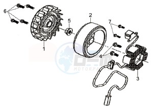 SYMPHONY 50 25KMH drawing MAGNETO / FLYWHEEL