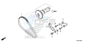 TRX500FM1G TRX500 Europe Direct - (ED) drawing CAM CHAIN/ TENSIONER