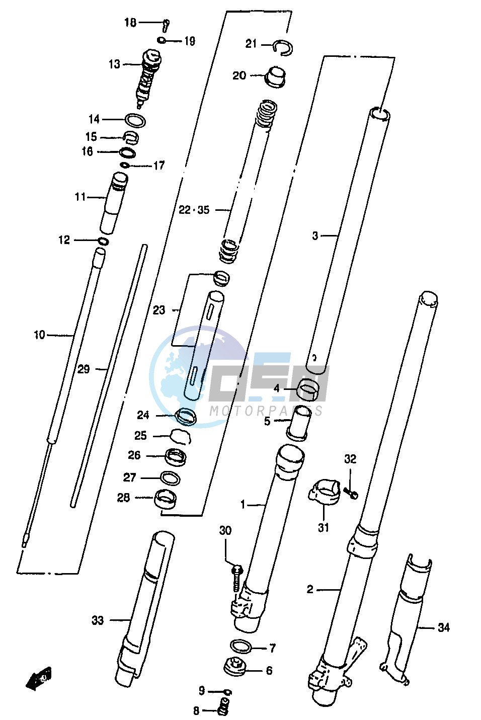 FRONT DAMPER (MODEL V)