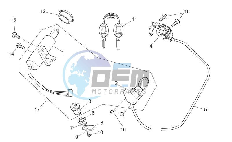 Lock hardware kit