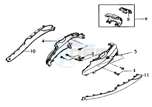 NEW DUKE - 125 cc drawing SIDE COVERS