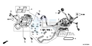 CBR600RAD CBR600RR ABS UK - (E) drawing 30 ABS CONTROL UNIT (CBR600RA)