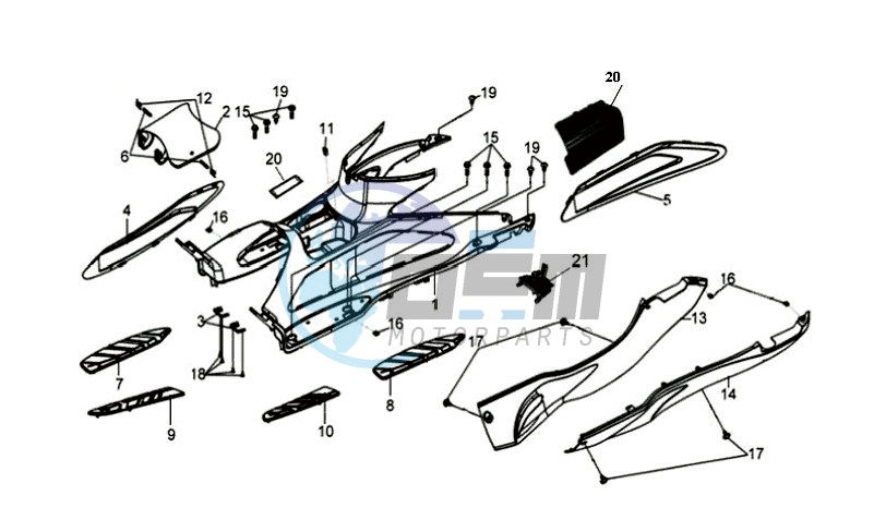 FOOTREST / FRAME COWLING