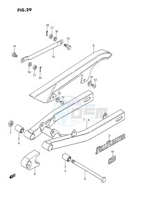 DS80 (E24) drawing REAR SWINGING ARM